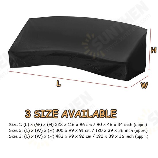 210D Oxford Cloth Dustproof Sofa Cover Waterproof Curved Furniture Protector 210D Oxford Cloth Dustproof Sofa Cover Waterproof Curved Furniture Protector