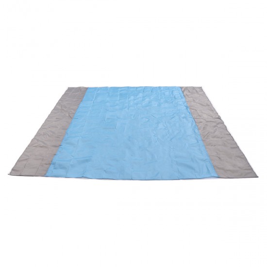 210x200cm Picnic Blanket Oxford Foldable Beach Mat Waterproof Quick Drying Sand Proof Camping Blanket Outdoor Travel with Storage Bag