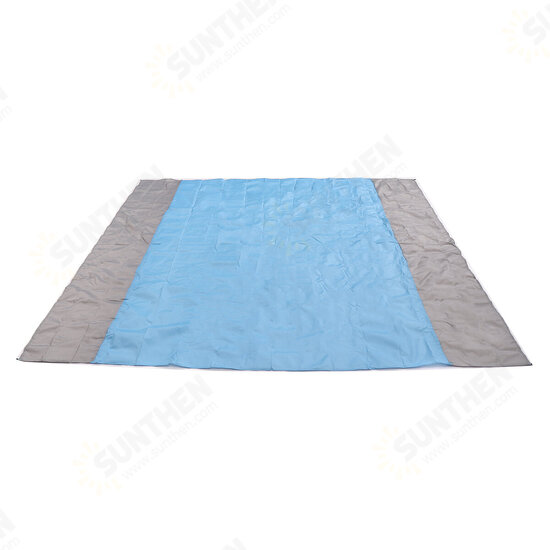 210x200cm Picnic Blanket Oxford Foldable Beach Mat Waterproof Quick Drying Sand Proof Camping Blanket Outdoor Travel with Storage Bag