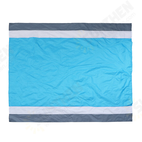 210x200cm Waterproof Beach Blanket 4-6 Persons Lightweight Sand Resistant Beach Mat Picnic Mat with Storage Bag Peg for Camping Hiking