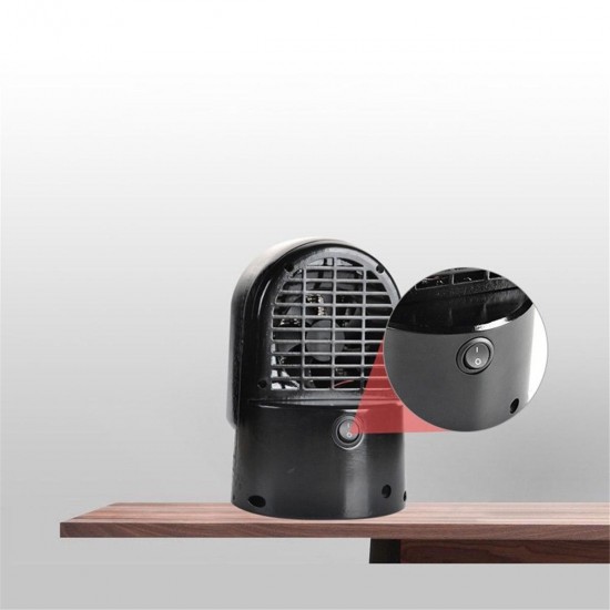 220V 500W Portable Electric Space Heater Fan Air Warmer Silent Desk Home Office Outdoor