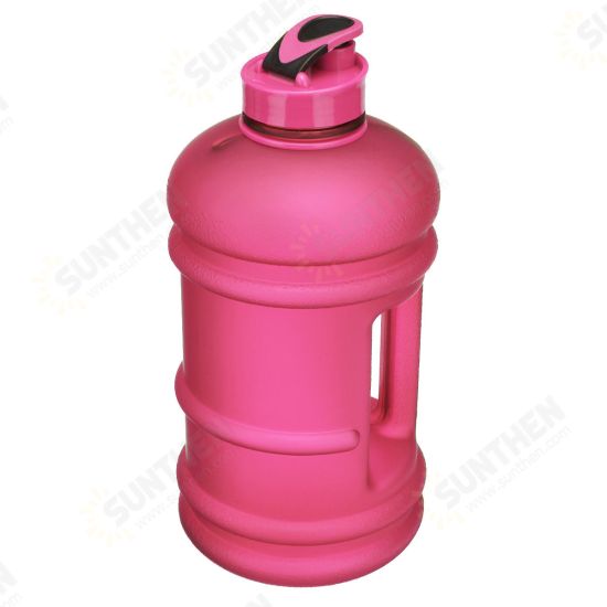 2.2L Outdoor Sports Portable Water Bottle Fitness Gym Dumbbell Drinking Cup Kettle Camping Hiking