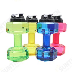 2.2L Unisex Sports Water Bottles Leakproof Unbreakable Plastic Bottle Shaker Yoga Fitness Dumbbell Kettle 2.2L Unisex Sports Water Bottles Leakproof Unbreakable Plastic Bottle Shaker Yoga Fitness Dumbbell Kettle