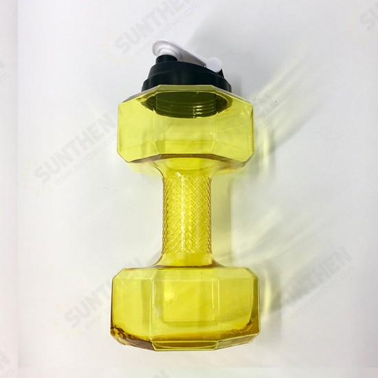 2.2L Unisex Sports Water Bottles Leakproof Unbreakable Plastic Bottle Shaker Yoga Fitness Dumbbell Kettle 2.2L Unisex Sports Water Bottles Leakproof Unbreakable Plastic Bottle Shaker Yoga Fitness Dumbbell Kettle