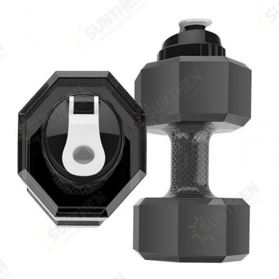 2.2L Unisex Sports Water Bottles Leakproof Unbreakable Plastic Bottle Shaker Yoga Fitness Dumbbell Kettle 2.2L Unisex Sports Water Bottles Leakproof Unbreakable Plastic Bottle Shaker Yoga Fitness Dumbbell Kettle