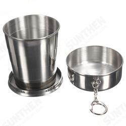 240ml 4oz Stainless Steel Portable Folding Telescopic Travel Cup