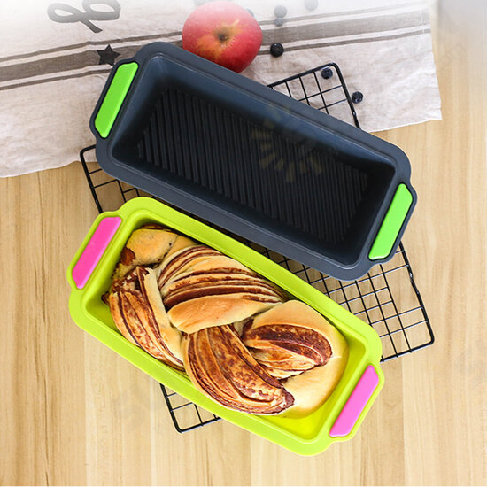 29.2x12.8x6.2cm Silicone Cake Mold DIY Non-stick Bread Toast Mould Loaf Pastry Baking Mold Bakeware 29.2x12.8x6.2cm Silicone Cake Mold DIY Non-stick Bread Toast Mould Loaf Pastry Baking Mold Bakeware