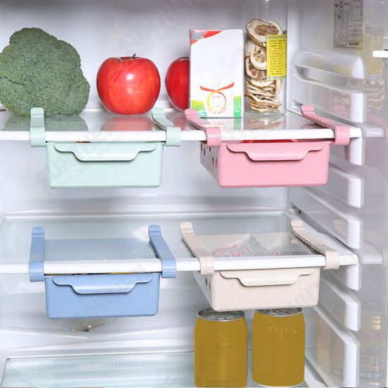 2L Refrigerator Storage Rack Food Organizer Shelf Box Pull-out Drawer Holder Camping Picnic