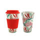 300-450ML Portable Travel Reusable Bamboo Fiber Coffee Cup Eco-Friendly Water Drinking Mug