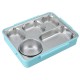 304 Stainless Steel Lunch Box 4/5 Grid Leakproof Food Container Outdoor Camping Picnic Kitchen