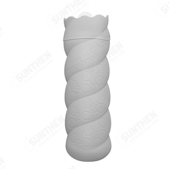 330ML Silicone Hot Water Bottle Heating Bag Mini Hand Warmer With Knit Cover 330ML Silicone Hot Water Bottle Heating Bag Mini Hand Warmer With Knit Cover