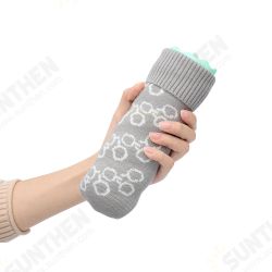 330ML Silicone Hot Water Bottle Heating Bag Mini Hand Warmer With Knit Cover 330ML Silicone Hot Water Bottle Heating Bag Mini Hand Warmer With Knit Cover