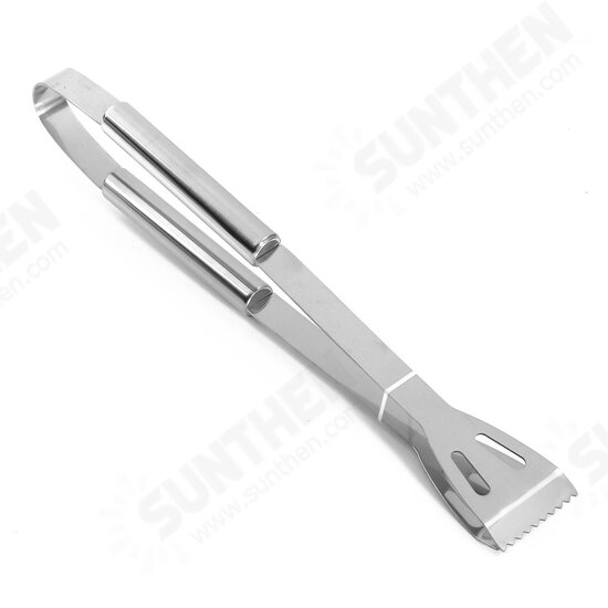 3Pcs BBQ Barbecue Tableware Stainless Steel Cooking Fork Gripper Turner Set Portable Bag Utensil 3Pcs BBQ Barbecue Tableware Stainless Steel Cooking Fork Gripper Turner Set Portable Bag Utensil