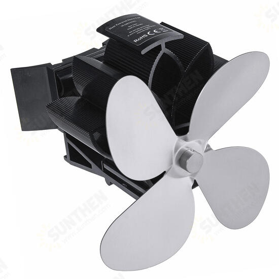4 Blades Stove Fan Quiet 1500RPM Heat Self-Powered Fan Magnetic Fireplace Fan Wood Burner Fan 4 Blades Stove Fan Quiet 1500RPM Heat Self-Powered Fan Magnetic Fireplace Fan Wood Burner Fan