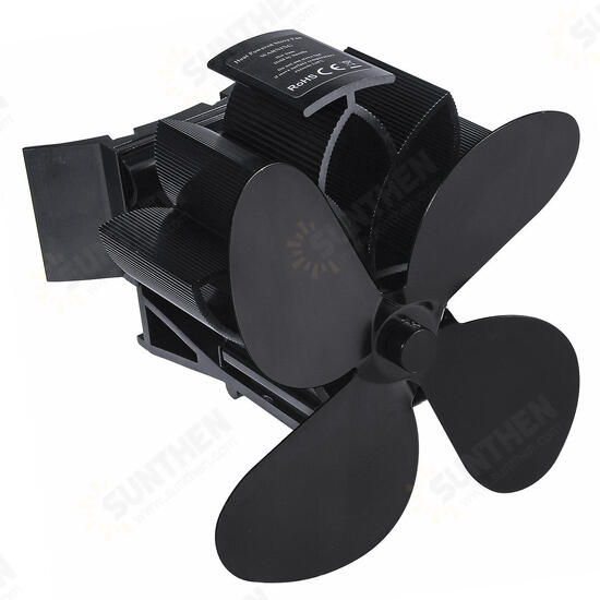 4 Blades Stove Fan Quiet 1500RPM Heat Self-Powered Fan Magnetic Fireplace Fan Wood Burner Fan 4 Blades Stove Fan Quiet 1500RPM Heat Self-Powered Fan Magnetic Fireplace Fan Wood Burner Fan