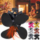 4 Blades Stove Fan Quiet 1500RPM Heat Self-Powered Fan Magnetic Fireplace Fan Wood Burner Fan 4 Blades Stove Fan Quiet 1500RPM Heat Self-Powered Fan Magnetic Fireplace Fan Wood Burner Fan