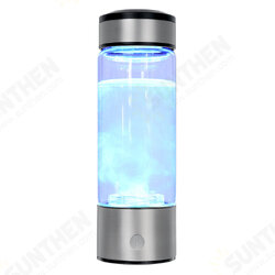 400ml Water Filter Bottle Hydrogen Generator Water Cup Reusable Smart 3 Minutes Electrolys Water Purification Ionizer
