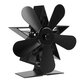 5 Blades 1350RPM Fireplace Fan Winter Warm Heat Powered Saving Stove Fan Christmas Home Thermal Fan 5 Blades 1350RPM Fireplace Fan Winter Warm Heat Powered Saving Stove Fan Christmas Home Thermal Fan