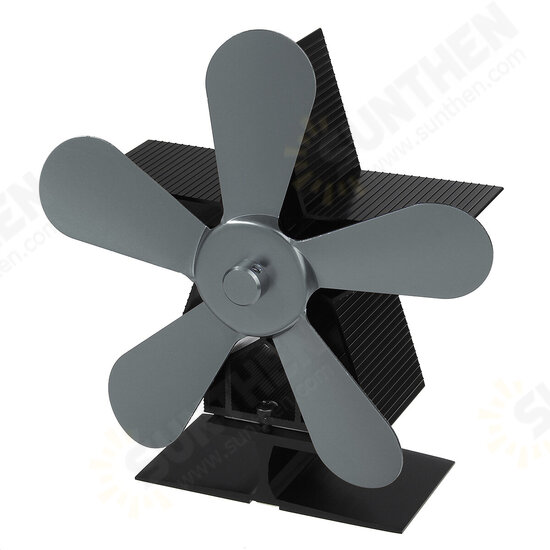 5 Blades 1350RPM Fireplace Fan Winter Warm Heat Powered Saving Stove Fan Christmas Home Thermal Fan 5 Blades 1350RPM Fireplace Fan Winter Warm Heat Powered Saving Stove Fan Christmas Home Thermal Fan