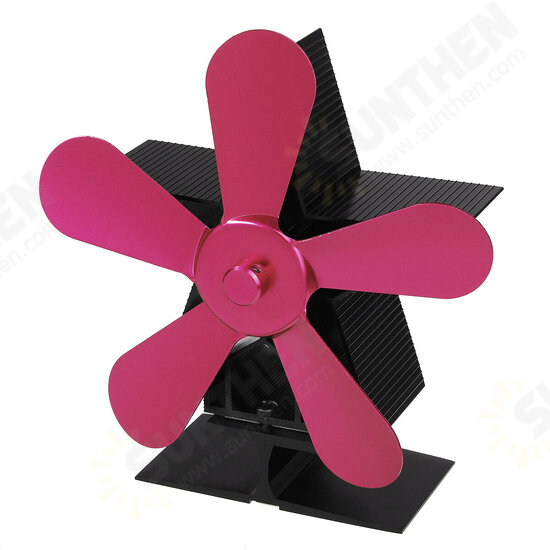 5 Blades 1350RPM Fireplace Fan Winter Warm Heat Powered Saving Stove Fan Christmas Home Thermal Fan 5 Blades 1350RPM Fireplace Fan Winter Warm Heat Powered Saving Stove Fan Christmas Home Thermal Fan