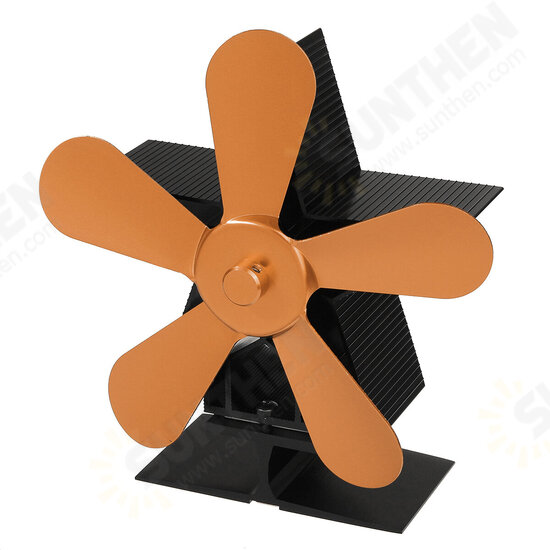 5 Blades 1350RPM Fireplace Fan Winter Warm Heat Powered Saving Stove Fan Christmas Home Thermal Fan 5 Blades 1350RPM Fireplace Fan Winter Warm Heat Powered Saving Stove Fan Christmas Home Thermal Fan