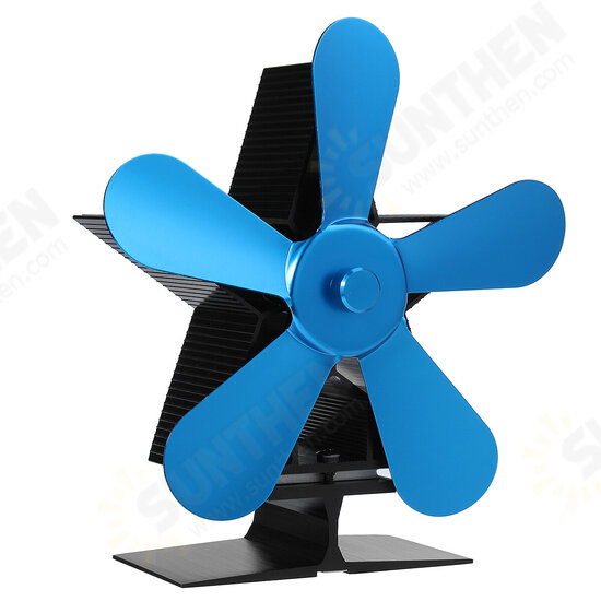 5 Blades 1350RPM Fireplace Fan Winter Warm Heat Powered Saving Stove Fan Christmas Home Thermal Fan 5 Blades 1350RPM Fireplace Fan Winter Warm Heat Powered Saving Stove Fan Christmas Home Thermal Fan
