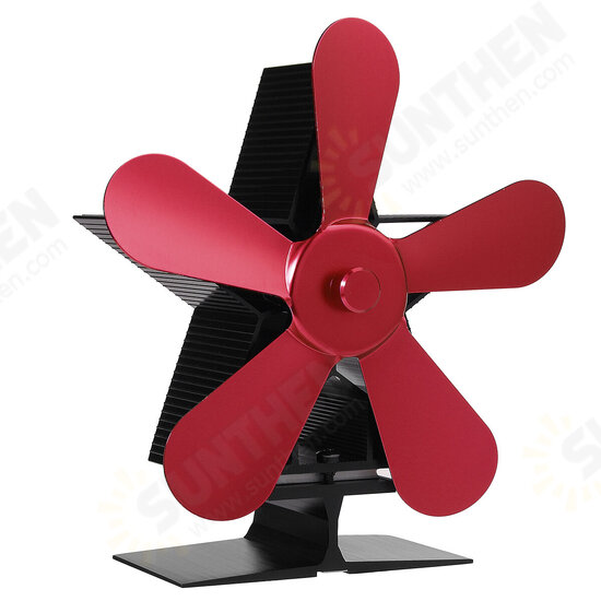 5 Blades 1350RPM Fireplace Fan Winter Warm Heat Powered Saving Stove Fan Christmas Home Thermal Fan 5 Blades 1350RPM Fireplace Fan Winter Warm Heat Powered Saving Stove Fan Christmas Home Thermal Fan