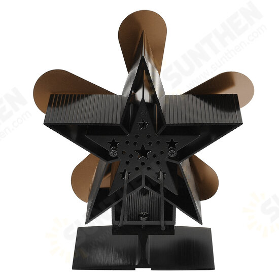 5 Blades 1350RPM Fireplace Fan Winter Warm Heat Powered Saving Stove Fan Christmas Home Thermal Fan 5 Blades 1350RPM Fireplace Fan Winter Warm Heat Powered Saving Stove Fan Christmas Home Thermal Fan