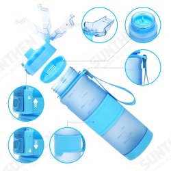 500ML Food Grade TRITAN Water Bottle Bouncy Lid Sports Bottle with Filter Portable Fitness School Yoga for Kids Adults