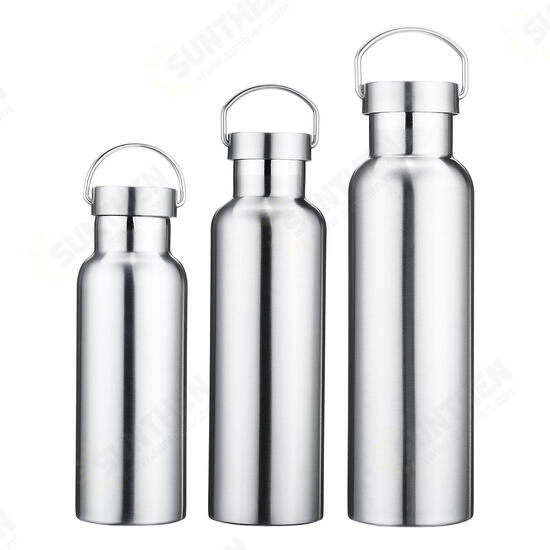 500ml 600ml 800ml Water Bottle 304 Stainless Steel Wide Mouth Vacuum Cup With Outdoor Carabiner 500ml 600ml 800ml Water Bottle 304 Stainless Steel Wide Mouth Vacuum Cup With Outdoor Carabiner