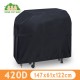 58 inch Grill Cover Heavy Duty Waterproof BBQ Grill Cover with Handle Straps Storage Bag and Shrink Rope Outdoor RipProof Dust-Proof Anti-UV