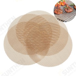 5PCS Outdoor Camping BBQ Grill Mesh Mat Sheet Reusable Non-Stick Barbecue Bake Meat Wire Net Mat