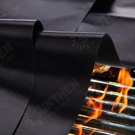 5pcs BBQ Grill Mat Barbecue Outdoor Baking Non-stick Pad Reusable And Easy To Clean Cooking Mat