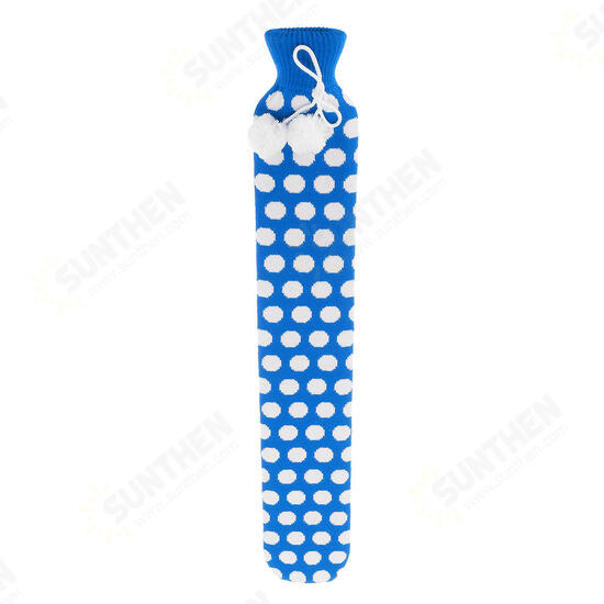 73cm U Shape Hot Water Bottle Bag Neck Warmer Heater With With Knitted Cover