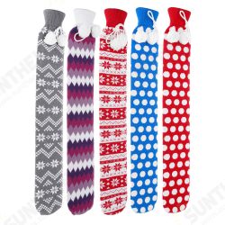 73cm U Shape Hot Water Bottle Bag Neck Warmer Heater With With Knitted Cover
