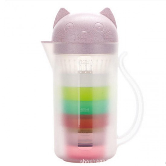 800ML Outdoor Portable Strainer Cup Water Bottle Teapot Juice Drinking Mug Kettle
