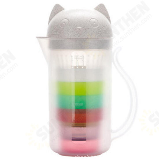 800ML Outdoor Portable Strainer Cup Water Bottle Teapot Juice Drinking Mug Kettle