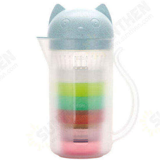 800ML Outdoor Portable Strainer Cup Water Bottle Teapot Juice Drinking Mug Kettle