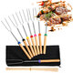 8PCS Roasting Sticks Telescoping 12inch-32inch Smore Sticks Skewers Set with Wooden Handle for BBQ Hot Dog Fork Fire Pit Camping Cookware 8PCS Roasting Sticks Telescoping 12inch-32inch Smore Sticks Skewers Set with Wooden Handle for BBQ Hot Dog Fork Fire Pit Camping Cookware
