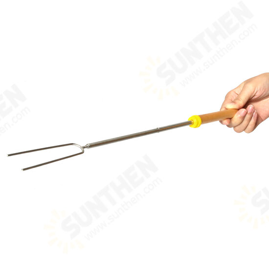 8PCS Roasting Sticks Telescoping 12inch-32inch Smore Sticks Skewers Set with Wooden Handle for BBQ Hot Dog Fork Fire Pit Camping Cookware 8PCS Roasting Sticks Telescoping 12inch-32inch Smore Sticks Skewers Set with Wooden Handle for BBQ Hot Dog Fork Fire Pit Camping Cookware