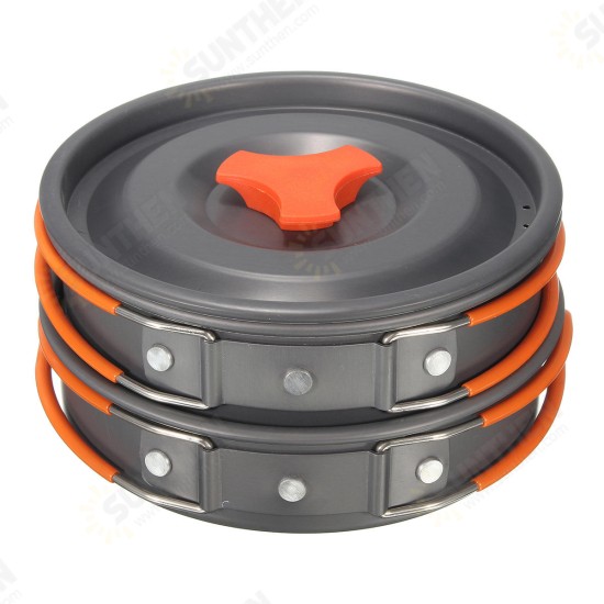 8Pcs Camping Aluminum Pot Bowl Portable Outdoor Picnic Cooking Pan Set Cookware 8Pcs Camping Aluminum Pot Bowl Portable Outdoor Picnic Cooking Pan Set Cookware