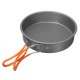 8Pcs Camping Aluminum Pot Bowl Portable Outdoor Picnic Cooking Pan Set Cookware