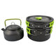 9PCS Aluminum Alloy Camping Pot Cookware Pans Kettle Set Portable Outdoor Camping Cookware