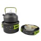 9PCS Aluminum Alloy Camping Pot Cookware Pans Kettle Set Portable Outdoor Camping Cookware