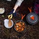 9PCS Aluminum Alloy Camping Pot Cookware Pans Kettle Set Portable Outdoor Camping Cookware 9PCS Aluminum Alloy Camping Pot Cookware Pans Kettle Set Portable Outdoor Camping Cookware