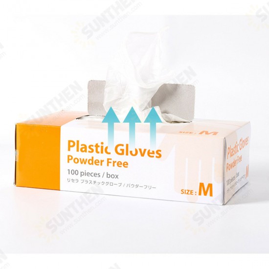 100*Pcs Disposable PVC BBQ Gloves Waterproof Safety Glove