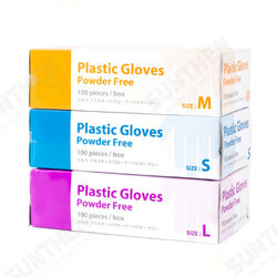 100*Pcs Disposable PVC BBQ Gloves Waterproof Safety Glove