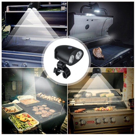 BBQ Grill Light Camping Picnic Durable Super Bright 10 Led Battery Powered Barbecue Lamp