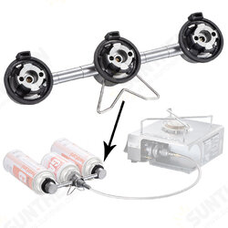 Gas Lantern Camping Stove Splitter Valve Propane Tank Adapter for Hiking Picnic BBQ Outdoor Stove Accessories