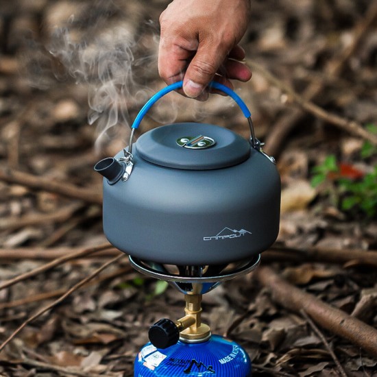 1.4L Teapot Portable Kettle Coffee Water Pot Aluminum Alloy Camping Picnic Tableware